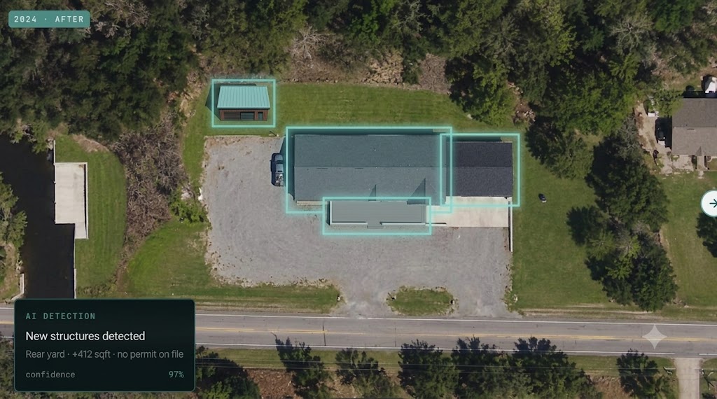 Aerial parcel view after improvements
